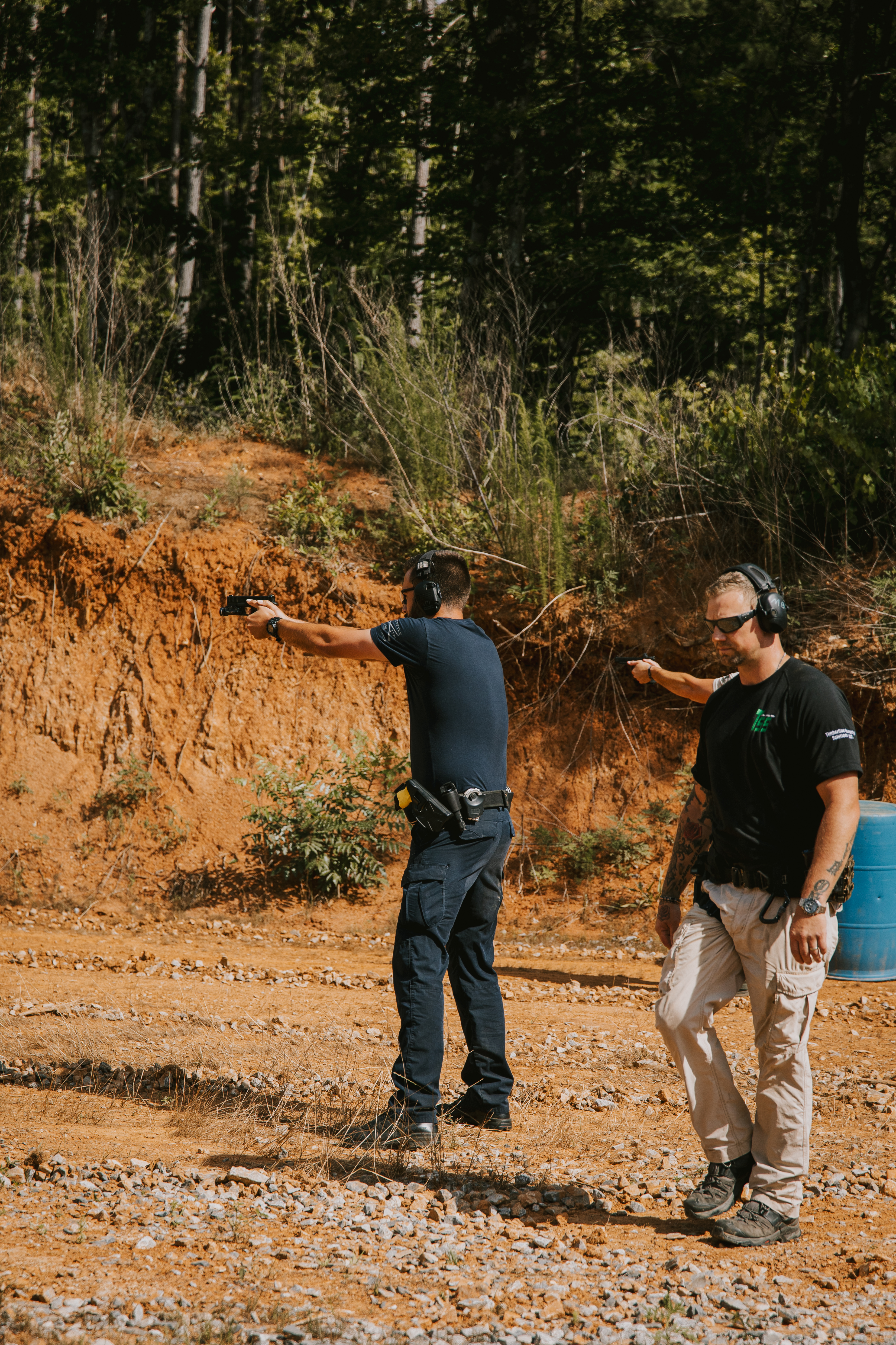 Pistol 1 Working with a student 